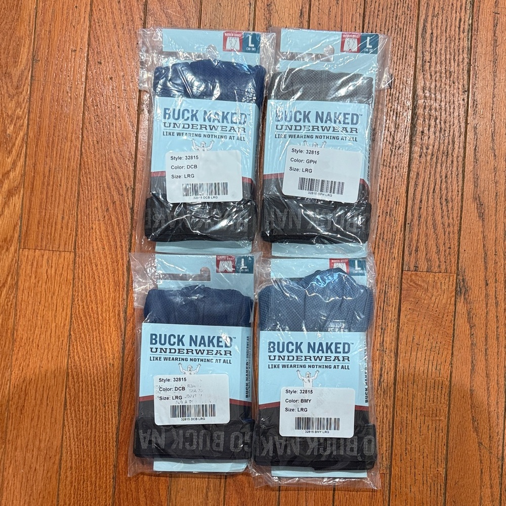 Large Duluth Trading Co Buck Naked Boxer Briefs - Lot of 4